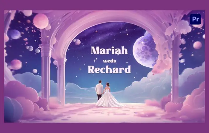 Dreamy Heaven Themed 3D Wedding Invitation Slideshow